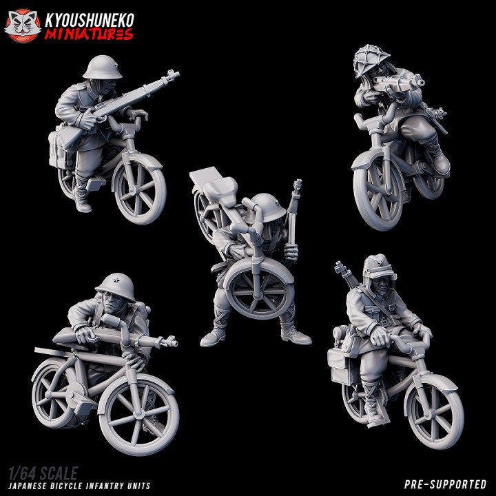 Japanese Bicycle Infantry Units ww2 - Kyoushuneko Miniatures