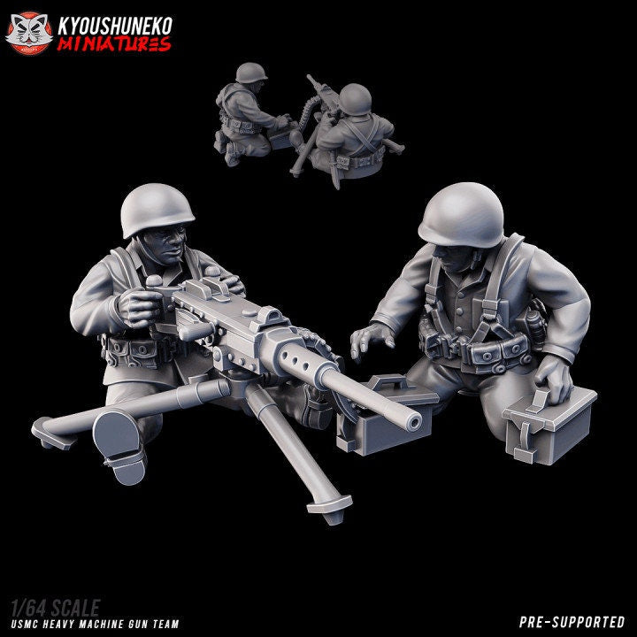 USMC HMG Team ww2 - Kyoushuneko Miniatures