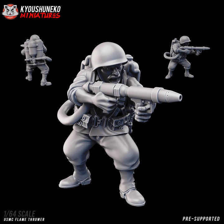 USMC Flamethrower ww2 - Kyoushuneko Miniatures