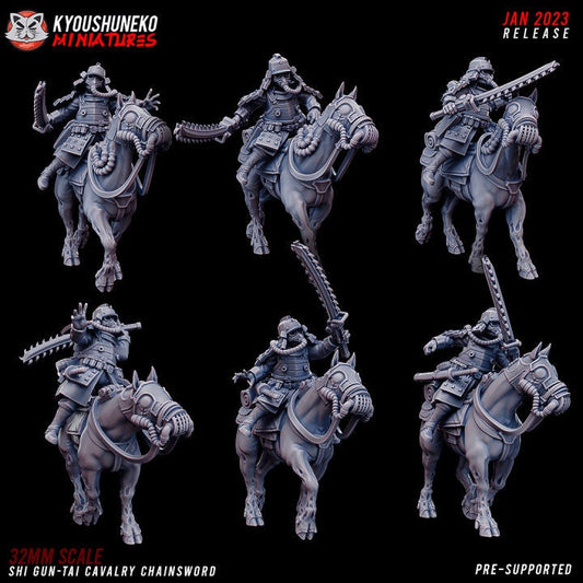 Shi Gun-Tai Cavalry Pistols - Kyoushuneko Miniatures