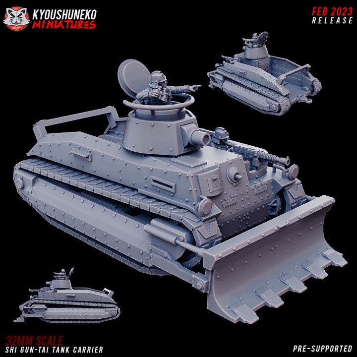 Shi Gun-Tai Tank Carrier - Kyoushuneko Miniatures