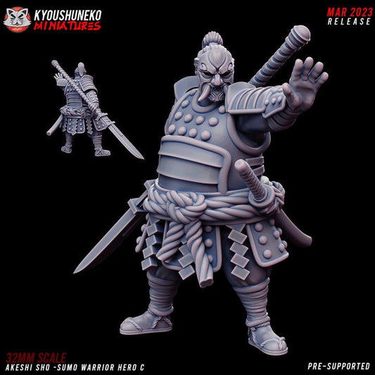 Akeshi Sho Sumo Warrior Hero C - Kyoushuneko Miniatures