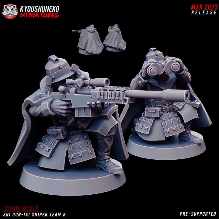 Shi Gun-Tai Sniper Team B - Kyoushuneko Miniatures