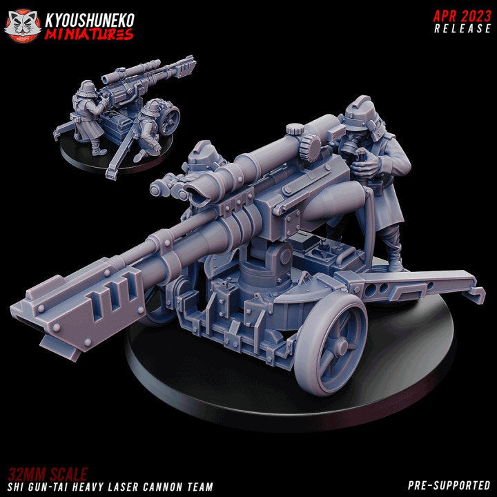 Shi Gun-Tai Heavy Laser Cannon Team - Kyoushuneko Miniatures