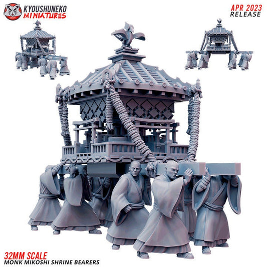 Monk Mikoshi Shrine with Bearers - Kyoushuneko Miniatures