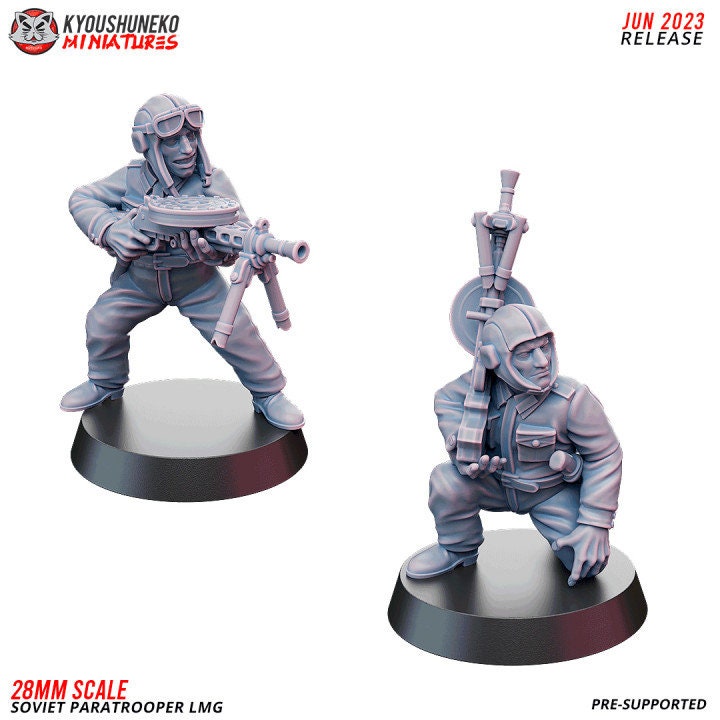 LMG Soviet Paratrooper ww2 - Kyoushuneko Miniatures