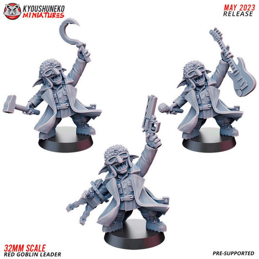 Red Goblin Leader - Kyoushuneko Miniatures