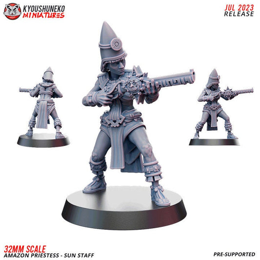 Amazon Priestess Sun Staff - Kyoushuneko Miniatures