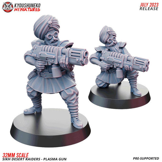 Plasma Gun Sikh Desert Raider - Kyoushuneko Miniatures