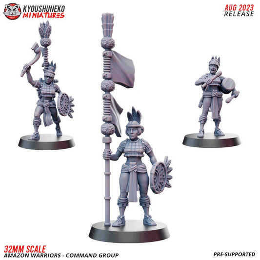 Amazon Warriors Command Group - Kyoushuneko Miniatures