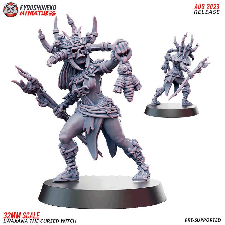 Lwaxana the Cursed Witch - Kyoushuneko Miniatures