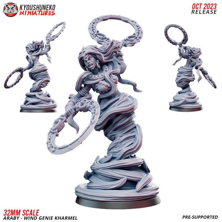 Araby Wind Genie Khamel - Kyoushuneko Miniatures