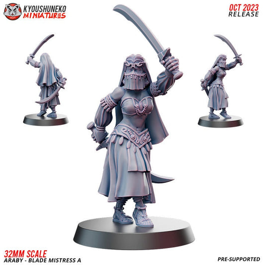 Araby Blade Mistress A - Kyoushuneko Miniatures