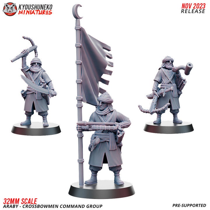 Command Group Araby Crossbowmen - Kyoushuneko Miniatures