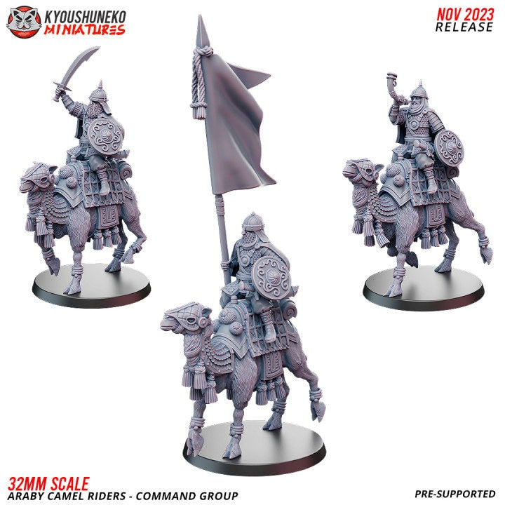 Command Group Araby Camel Riders - Kyoushuneko Miniatures