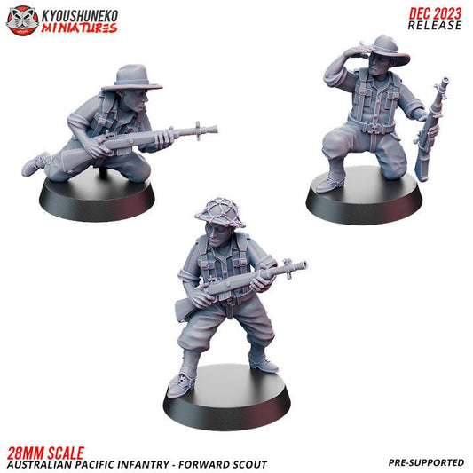 Forward Scout Australian Pacific Infantry ww2 - Kyoushuneko Miniatures