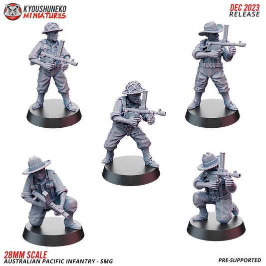 SMG Australian Pacific Infantry ww2 - Kyoushuneko Miniatures