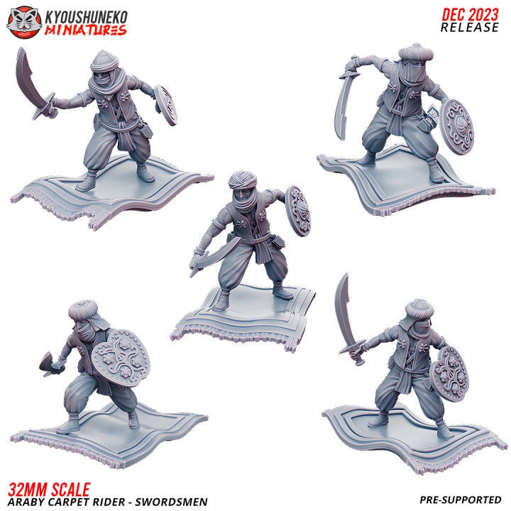 Swordsmen Araby Carpet Rider - Kyoushuneko Miniatures