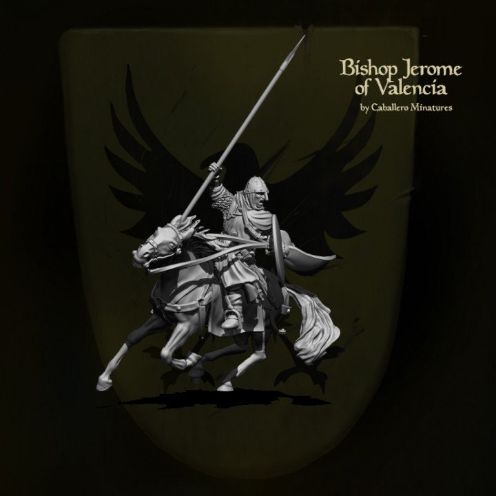 Bishop Jerónimo of Valencia, Companion of El Cid 28mm - Reconquer Designs