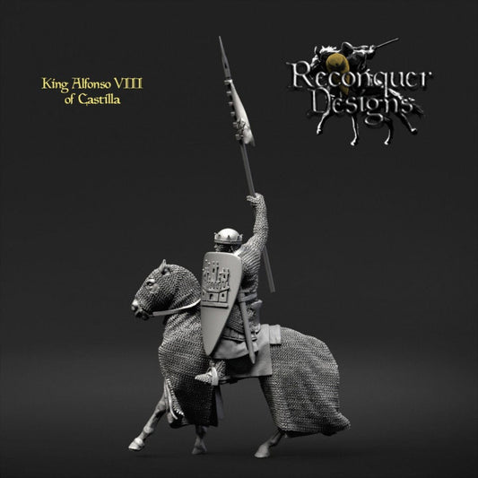 King Alfonzo VIII of Castilla 28mm - Reconquer Designs