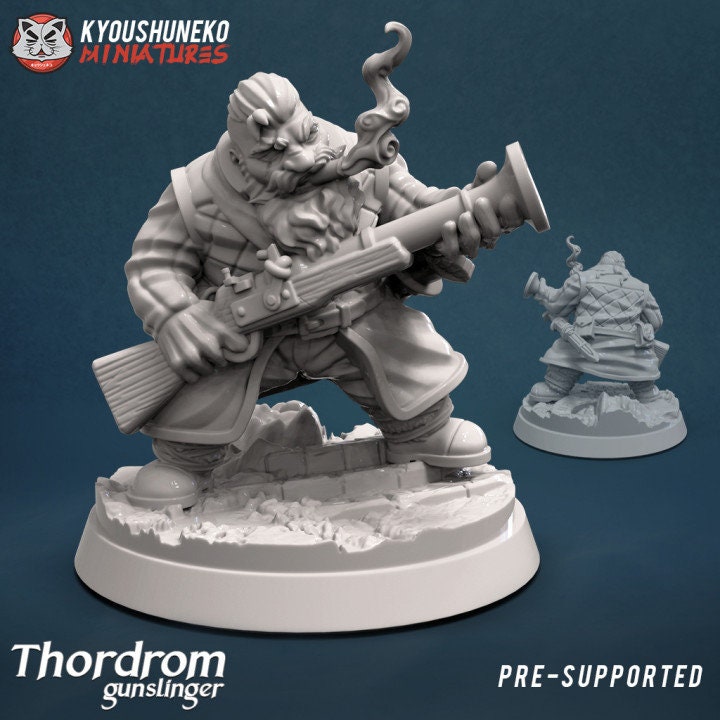 Dwarf Thordrom Gunslinger - Kyoushuneko miniatures