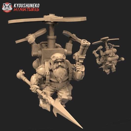 Flying Sky Dwarf Unit 2 - Kyoushuneko miniatures