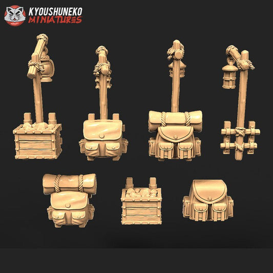 Dwarf Miner Props - Kyoushuneko miniatures