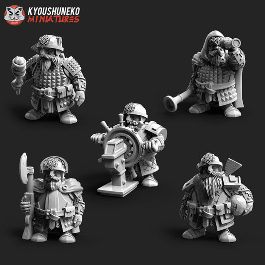 Dwarf Airship Crew - Kyoushuneko miniatures