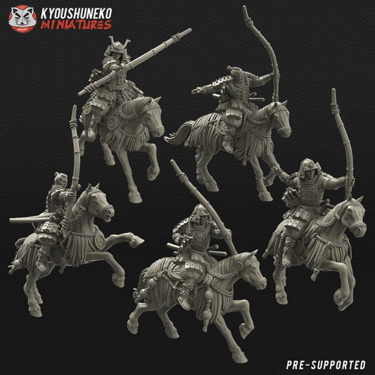 Japanese Samurai Bow Riders - Kyoushuneko Miniatures