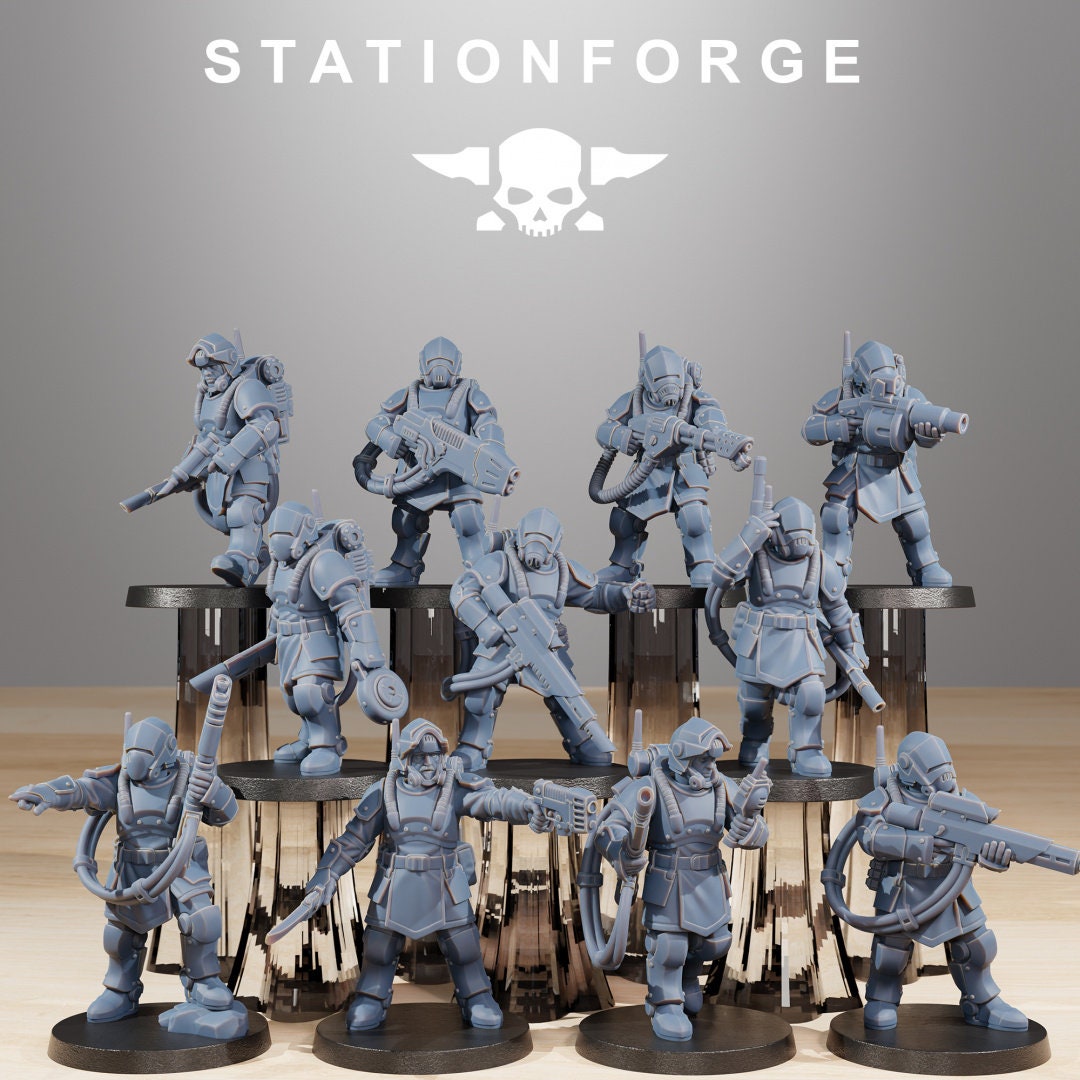 RoyalGuard Commandos - StationForge - 28mm