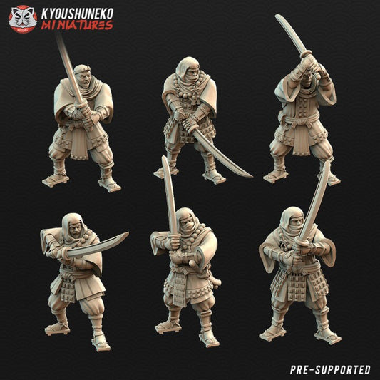 Sohei Monk Swordsmen - Kyoushuneko Miniatures