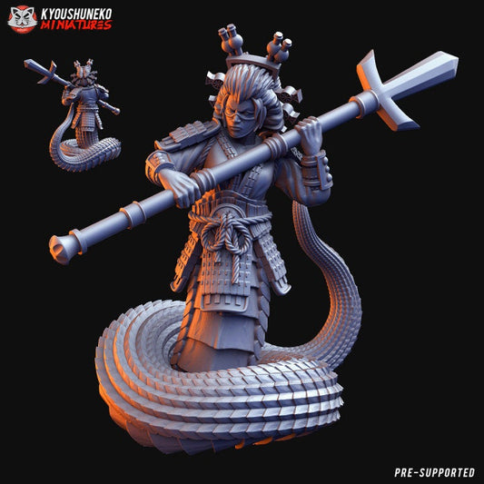 Female Naga Warrior A - Kyoushuneko Miniatures