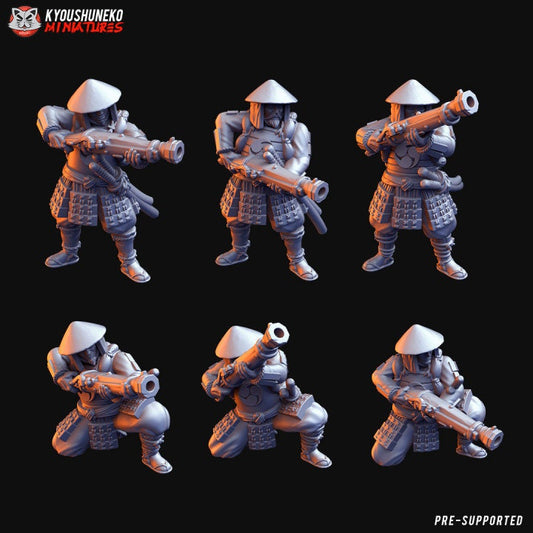 Japanese Ozutsu Ashigaru Units - Kyoushuneko Miniatures