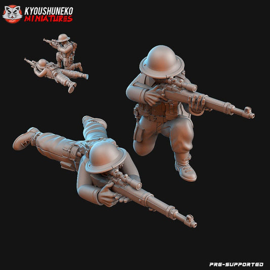 British Sniper Team ww2 - Kyoushuneko Miniatures