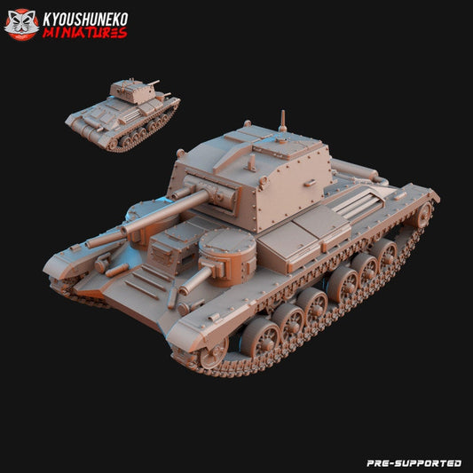 British MK1 A9 Tank ww2 - Kyoushuneko Miniatures