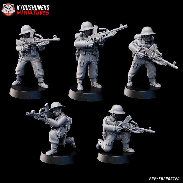 British MMG Infantry ww2 - Kyoushuneko Miniatures