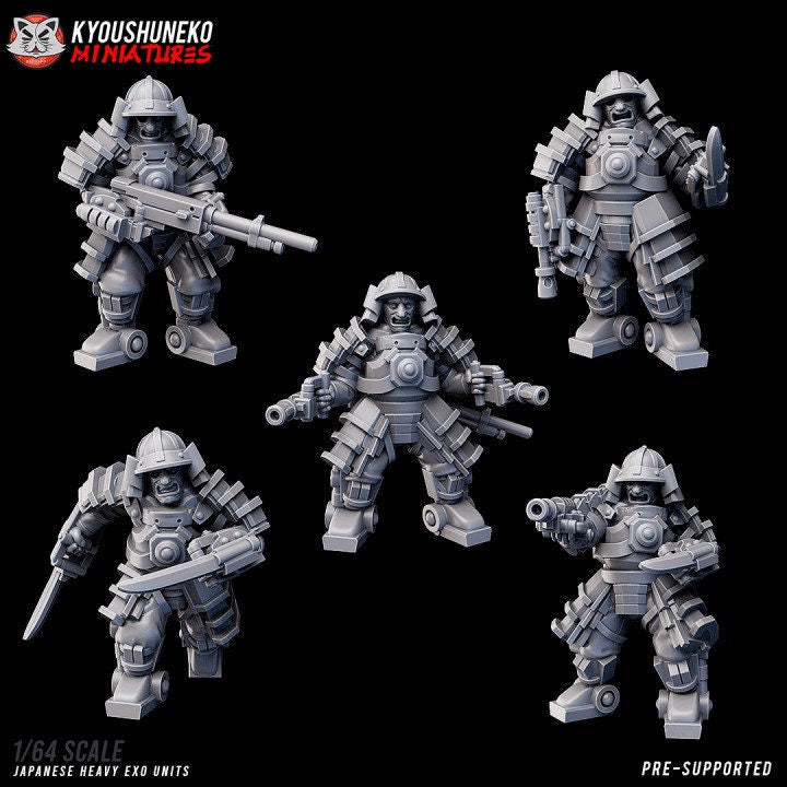 Japanese Heavy Exo Units ww2 - Kyoushuneko Miniatures