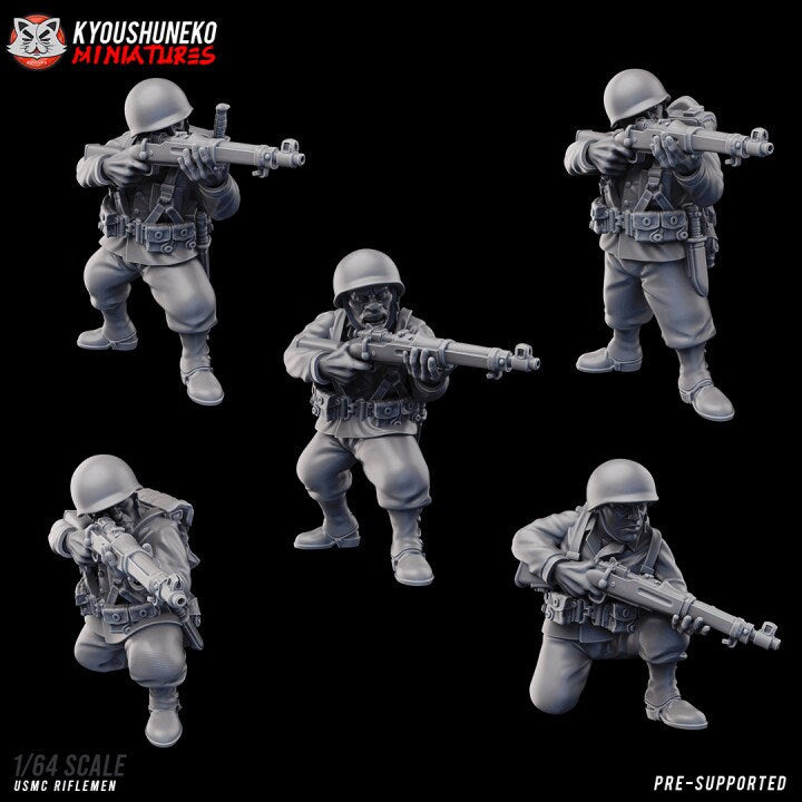 USMC Riflemen ww2 - Kyoushuneko Miniatures