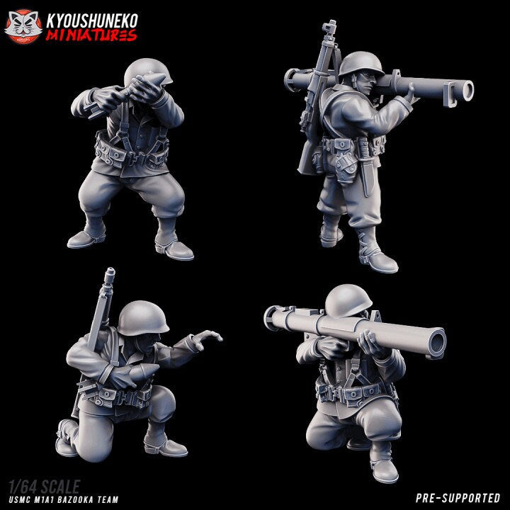 USMC Bazooka Team ww2 - Kyoushuneko Miniatures