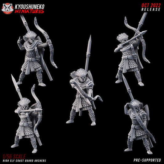 High Elf Coast Guard Archers - Kyoushuneko Miniatures