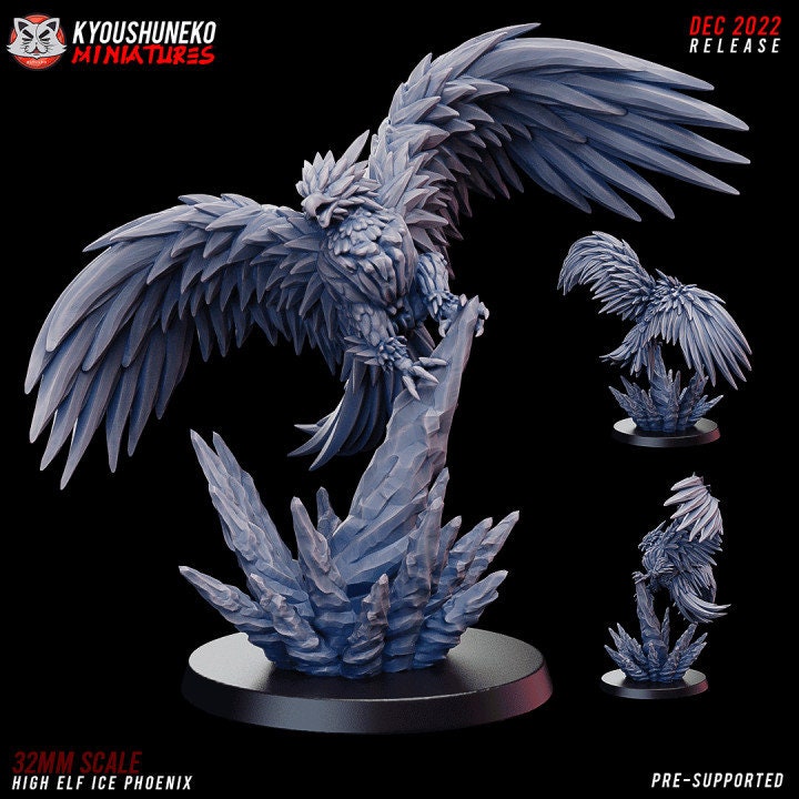 High Elf Ice Phoenix - Kyoushuneko Miniatures