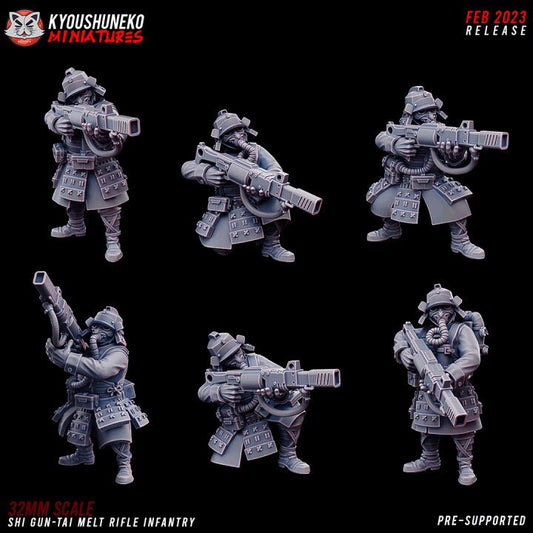 Shi Gun-Tai Melt Rifle Infantry - Kyoushuneko Miniatures