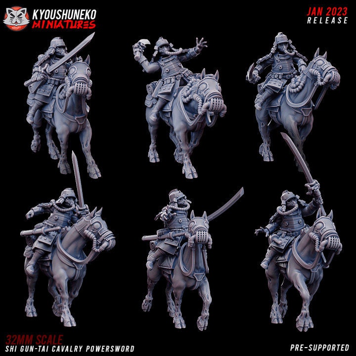 Shi Gun-Tai Cavalry Power Sword - Kyoushuneko Miniatures