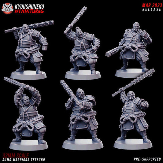 Armored Sumo Warriors Tetsubo - Kyoushuneko Miniatures