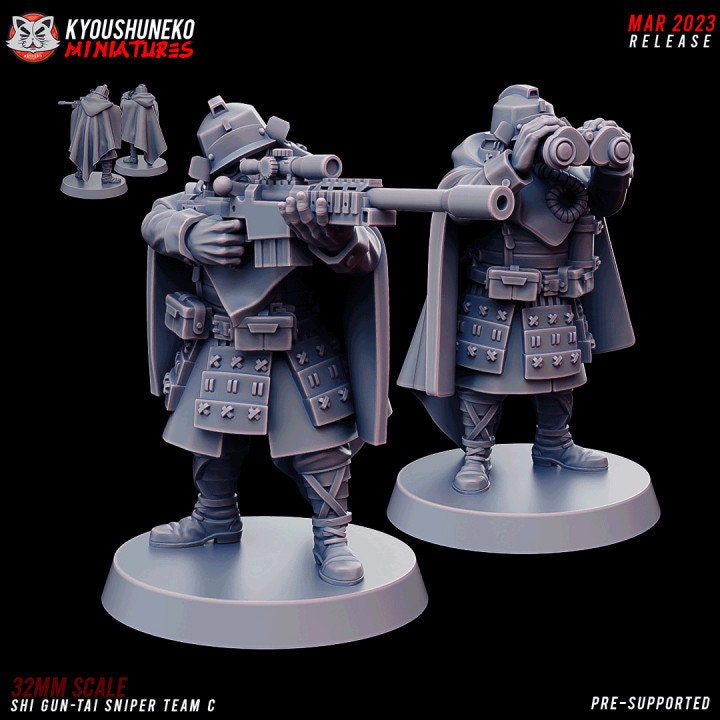 Shi Gun-Tai Sniper Team C - Kyoushuneko Miniatures