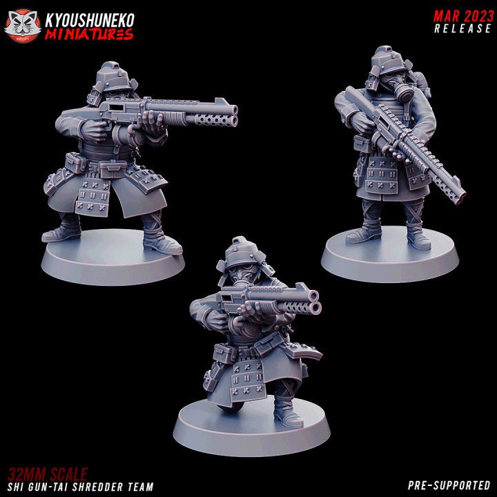 ShiGun-Tai Shredder Team - Kyoushuneko Miniatures