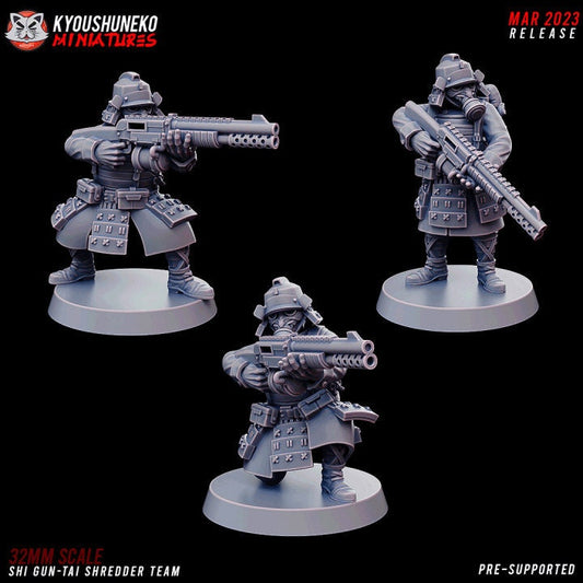 ShiGun-Tai Shredder Team - Kyoushuneko Miniatures