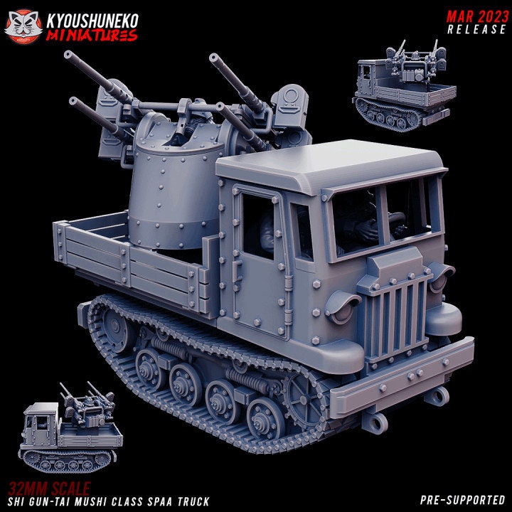 Shi Gun-Tai Mushi Class SPAA Truck - Kyoushuneko Miniatures