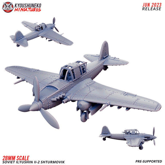 Soviet IL-2 Shturmovik ww2 - Kyoushuneko Miniatures