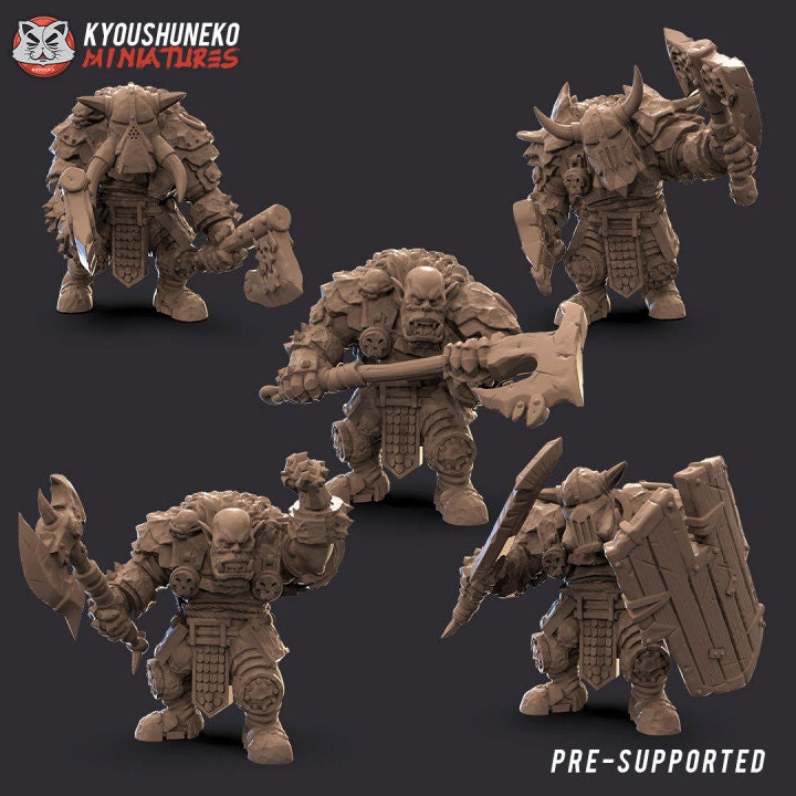 Black Orc Melee Units - Kyoushuneko Miniatures